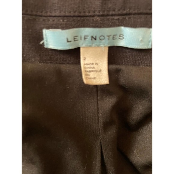 Leifnotes Womens Polka Dot Blazer Size 2 Black - Picture 10 of 12